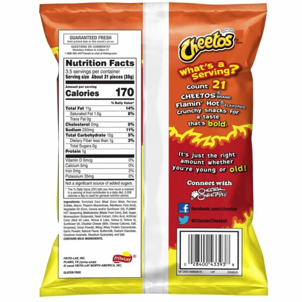 Cheetos Crunchy Cheddar Jalapeno 226G Cheetos Crunchy Cheddar Jalapeno 226G