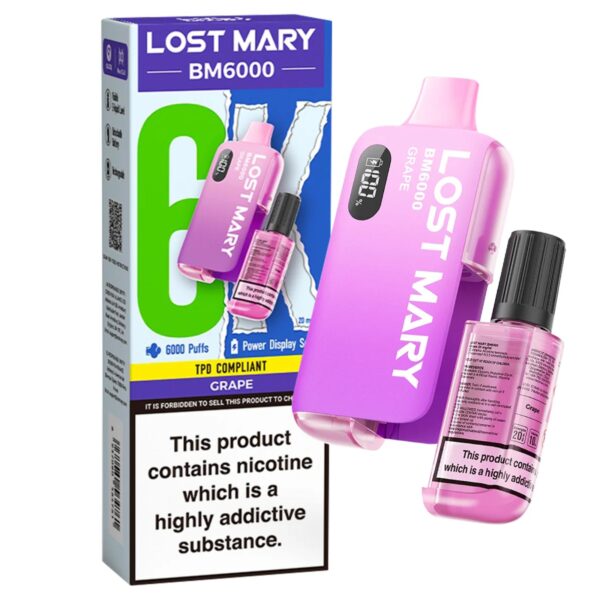 Lost Mary BM6000 - Grape (Disposable Pod Kit) 20MG