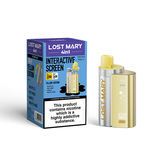 LOST MARY 4IN1 POD KIT - YELLOW EDITION (20MG)