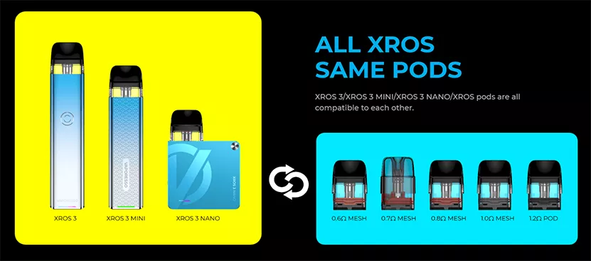 VAPORESSO XROS 3 NANO KIT 6 VAPORESSO XROS 3 NANO KIT