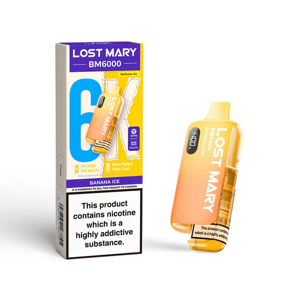 Lost Mary BM6000 - Banana Ice Pre-Filled Vape Kit - Image 1 Lost Mary BM6000 - Banana Ice Pre-Filled Vape Kit - Image 1