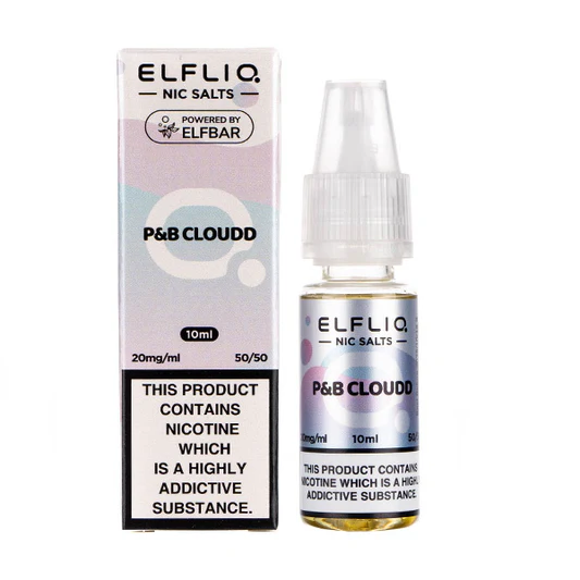 Elfliq - P&B Cloudd ElfBar Nic Salt Liquid - Image 1 Elfliq - P&B Cloudd ElfBar Nic Salt Liquid - Image 1