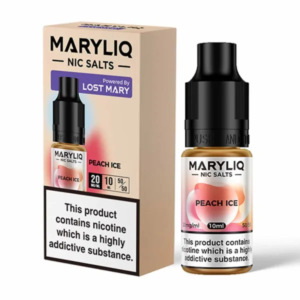 MARYLIQ - Peach Ice Lost Mary Nic Salt Liquid MARYLIQ - Peach Ice Lost Mary Nic Salt Liquid